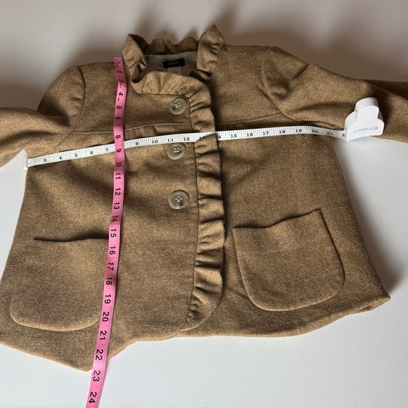 J.Crew Wool Ruffle Collar Jacket Blazer – Size 4 - Picture 7 of 8